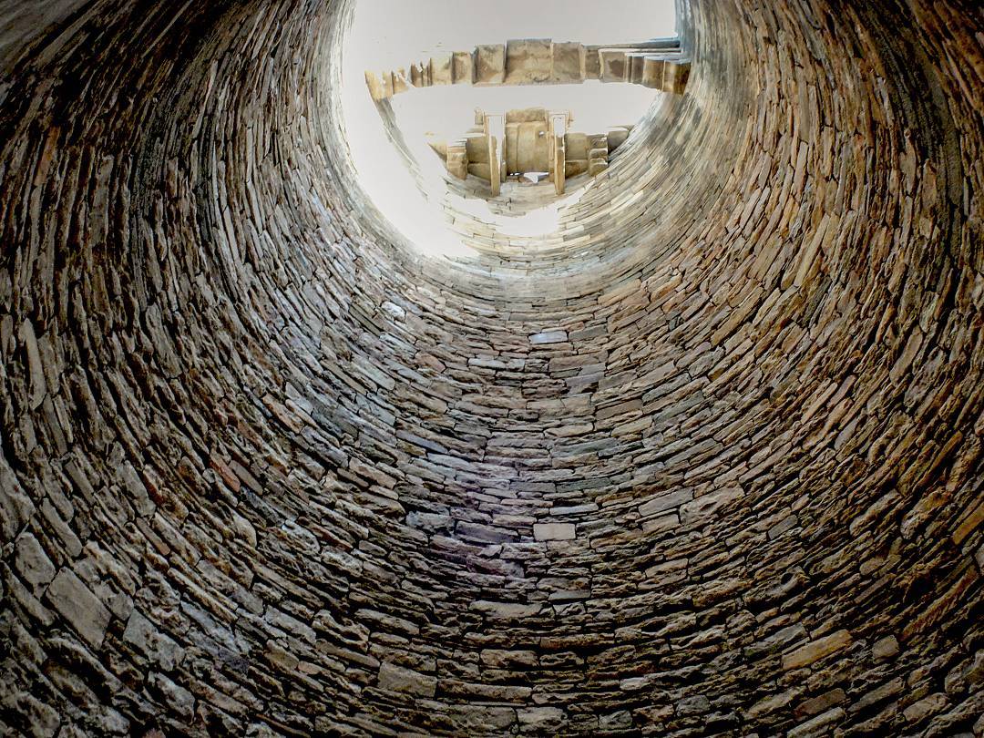 This is what a fancy well looks like from the inside